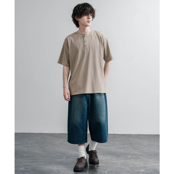 接触冷感 Tシャツ ヘンリーネック | Rocky Monroe | 詳細画像12 