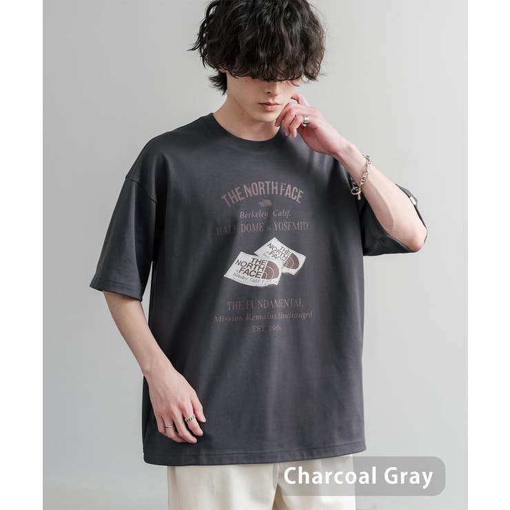 チャコールグレー | THENORTHFACE WHITELABEL プリントT | Rocky Monroe