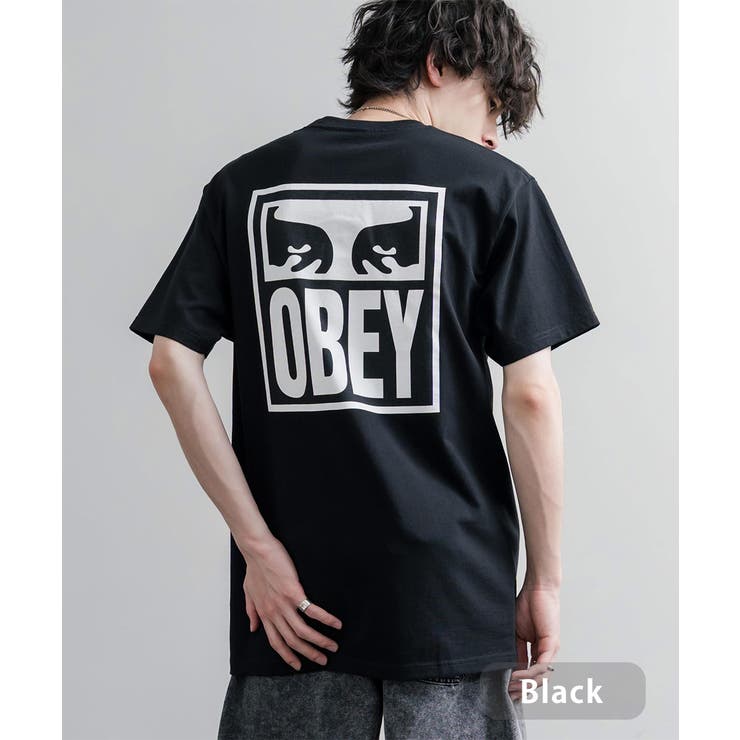 ブラック | OBEY バックプリントT 半袖 | Rocky Monroe