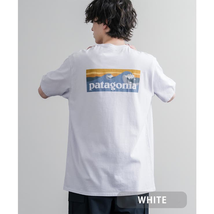 WHITE | Patagonia バックプリントT 半袖 | Rocky Monroe