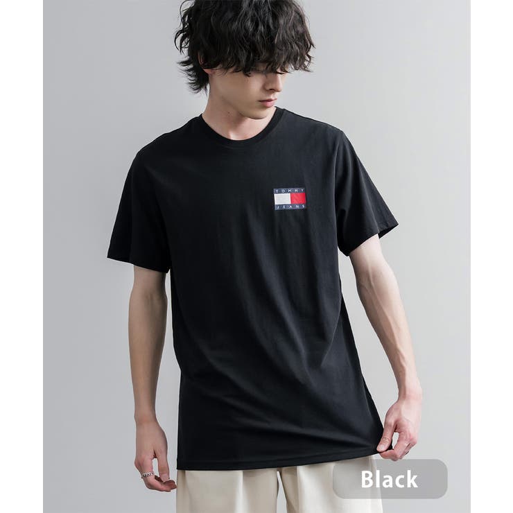 ブラック | TOMMYHILFIGER プリントT レギュラーフィット | Rocky Monroe