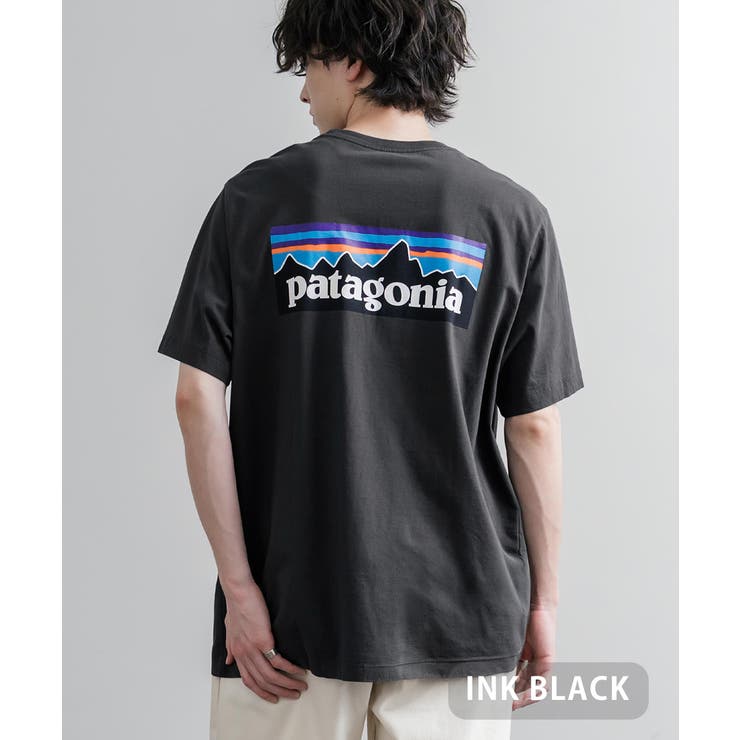 INK BLACK | Patagonia バックプリントT オーガニックコットン | Rocky Monroe