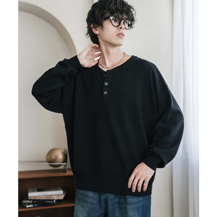 ニット ヘンリーネック 多機能 | Rocky Monroe | 詳細画像5 