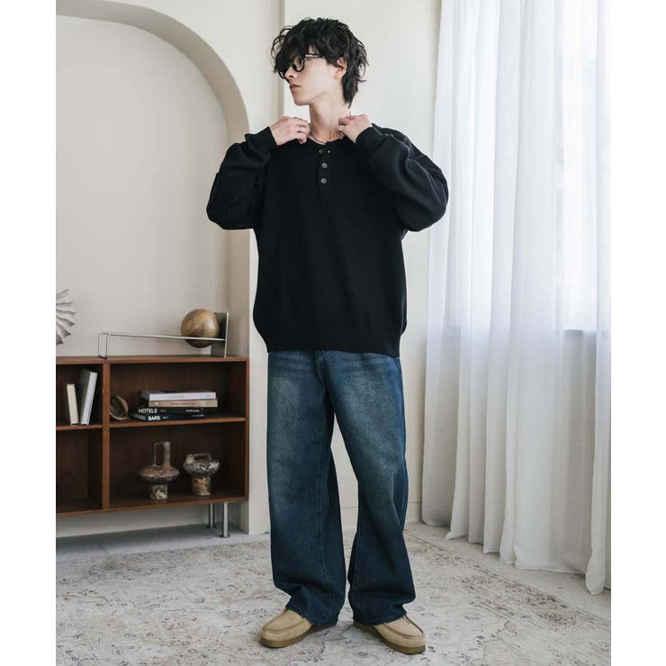 ニット ヘンリーネック 多機能 | Rocky Monroe | 詳細画像6 