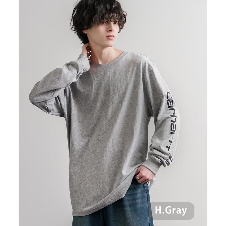 H.グレー | Carhartt ロンT 袖プリント | Rocky Monroe