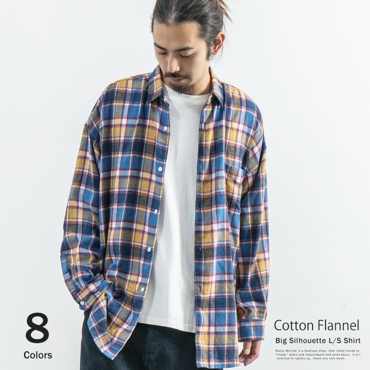 チェックシャツ メンズ ネルシャツ[品番：OE000005431]｜Rocky Monroe