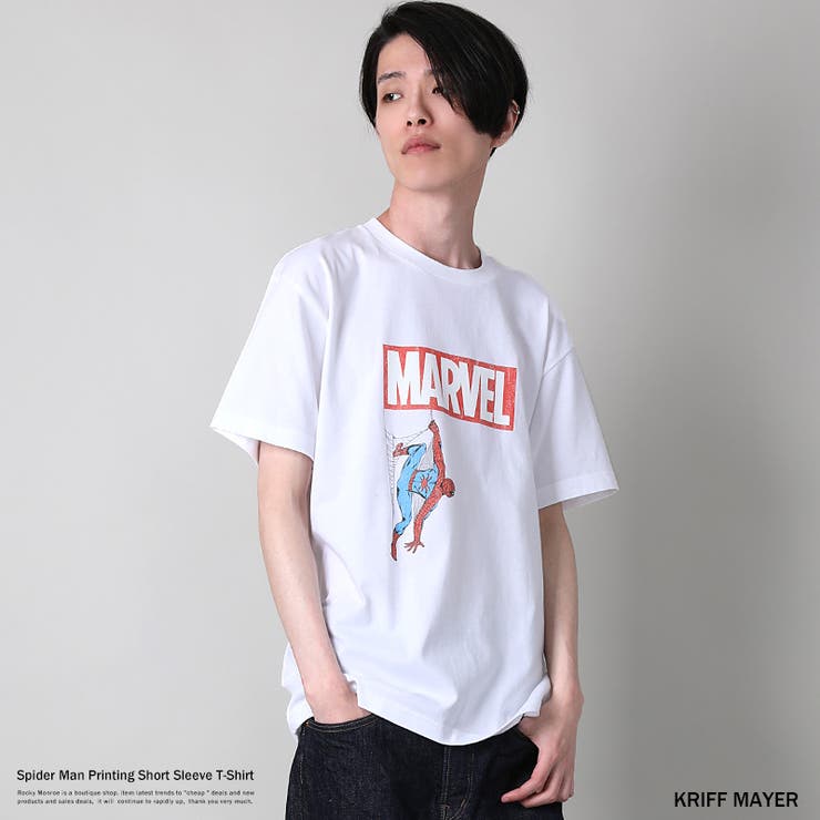半袖Tシャツ メンズ スパイダーマン[品番：OE000005317]｜Rocky Monroe