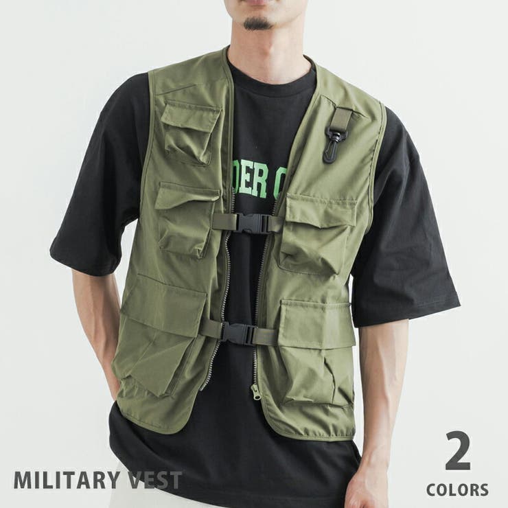 GRIPSWANY FP MIL VEST / サイズM キャンプベスト Grip Swany FP Mil Vest Olive [グリップスワニー]