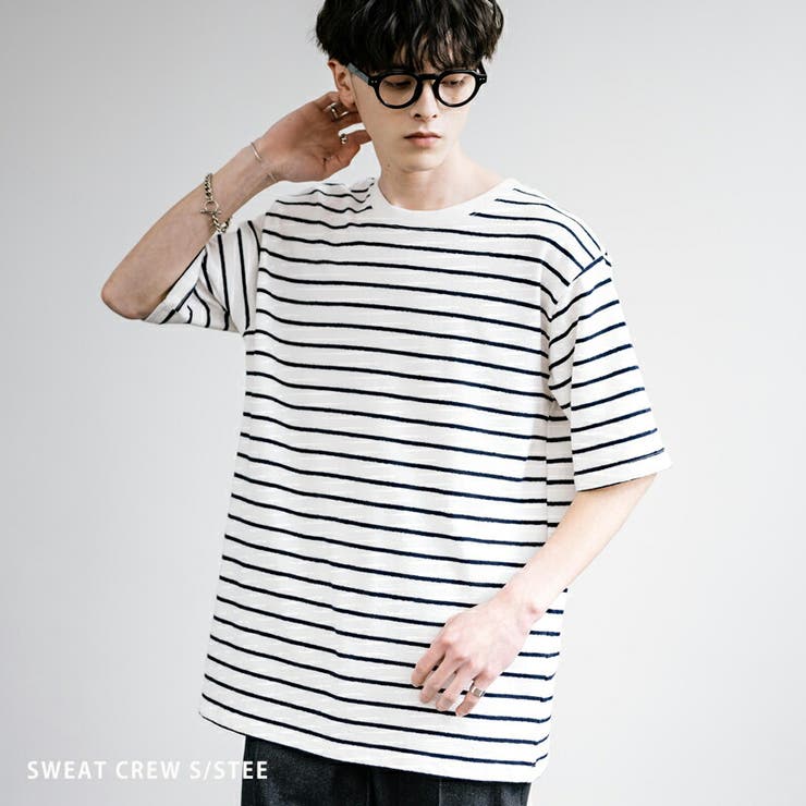 ☆ROYNINE☆ イエロー＆ホワイトボーダー半袖Tシャツ ☆ROYNINE☆ イエロー＆ホワイトボーダー半袖Tシャツ (Tシャツ