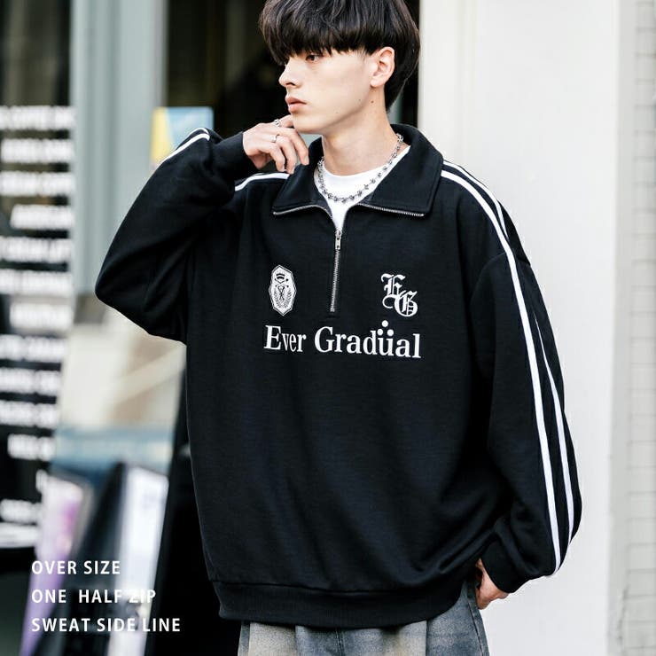 GG Sweat Half Zip(S 07:Black): ALL｜jackman日本公式サイト