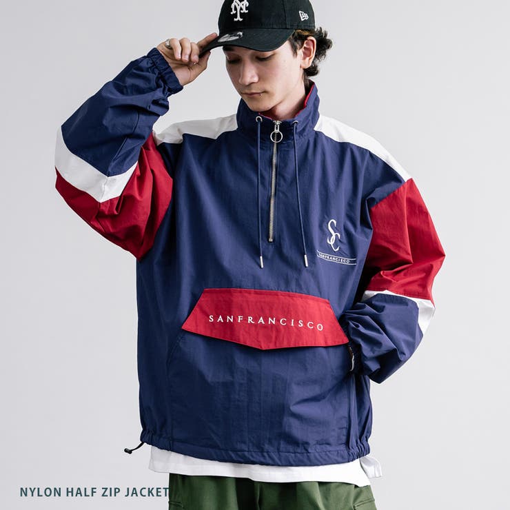 ハーフジップジャケット 異素材ハーフジップジャケット | ジムマスター