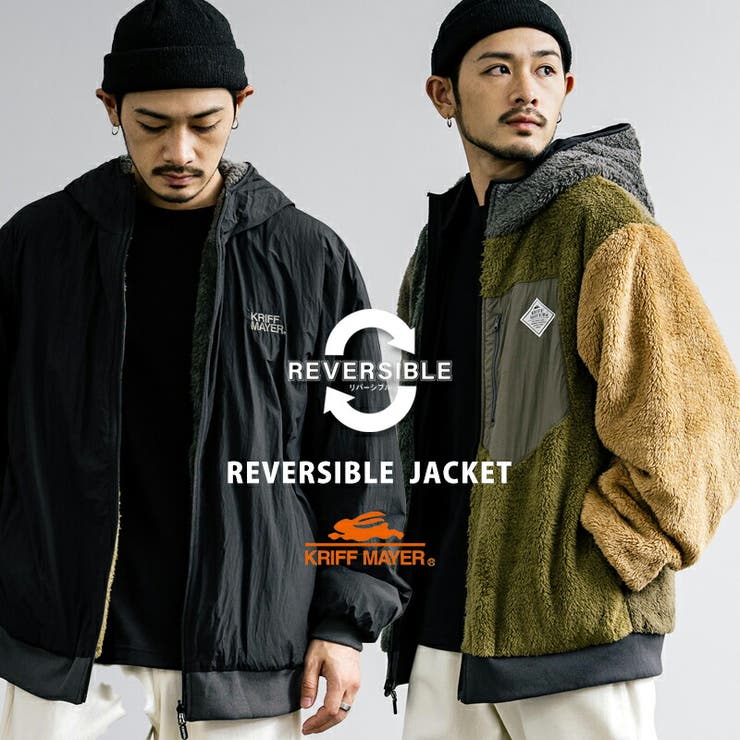 休日限定 ボアジャケット ナイロンジャケット パーカー[品番：OE000008381 ジャケット・アウター