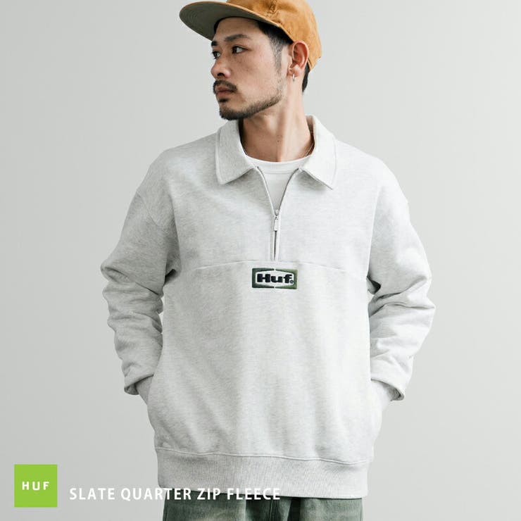 １着でも送料無料 HUF トレーナー ハーフジップ[品番：OE000008537]｜Rocky Monroe トップス