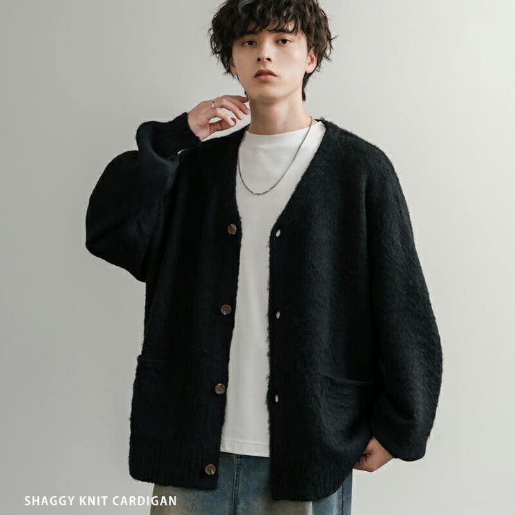 カーディガン シャギーニット セーター[品番：OE000008933]｜Rocky