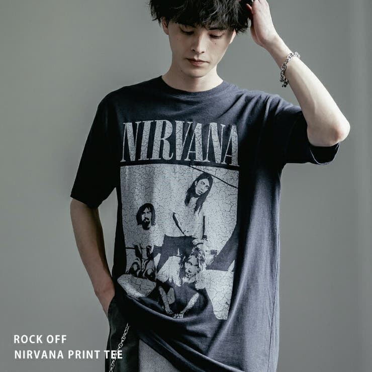 NIRVANA Tシャツ Mサイズ ブラック NIRVANA ニルヴァーナ Tシャツ バンドTシャツ ブラック LIVE CONCERT P