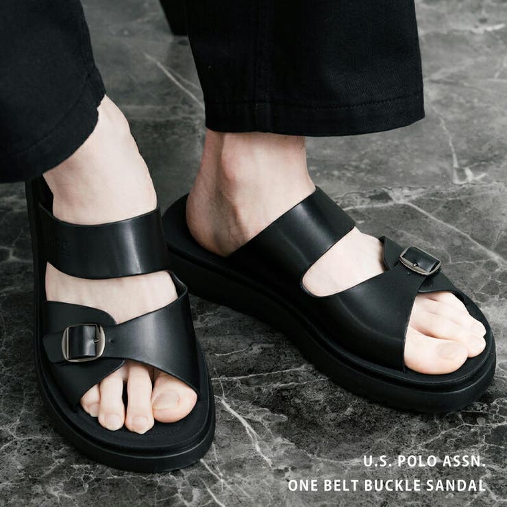 ユーエスポロアッスン バックルサンダル フェイクレザー | Rocky Monroe | 詳細画像1 