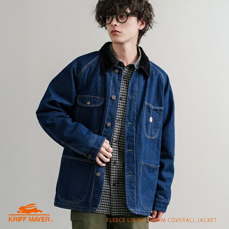 カバーオール デニムジャケット 裏フリース[品番：OE000009006]｜Rocky