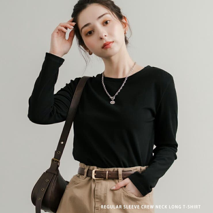 長袖Tシャツ 無地 クルーネック | Rocky Monroe【woman】 | 詳細画像1 