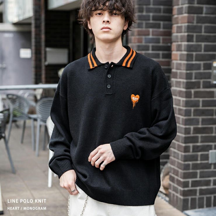 ポロシャツ ニット ワンポイント刺繍 | Rocky Monroe | 詳細画像1 