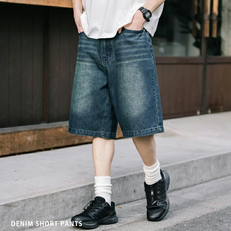 ショートパンツ デニム 膝丈 | Rocky Monroe | 詳細画像1 
