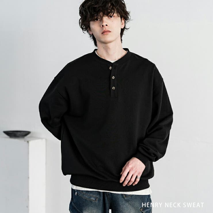 トレーナー 裏毛 ヘンリーネック | Rocky Monroe | 詳細画像1 
