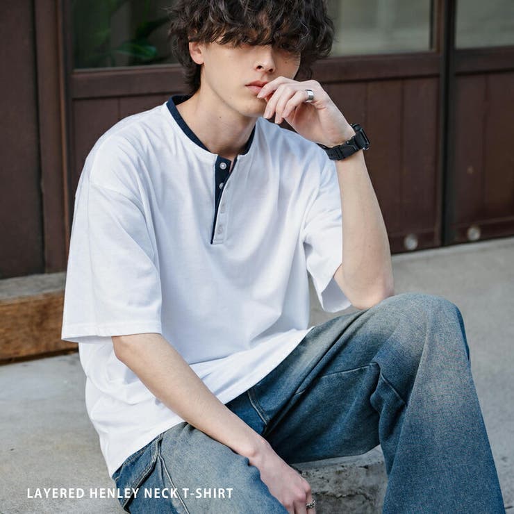 Tシャツ 半袖 ヘンリーネック | Rocky Monroe | 詳細画像1 