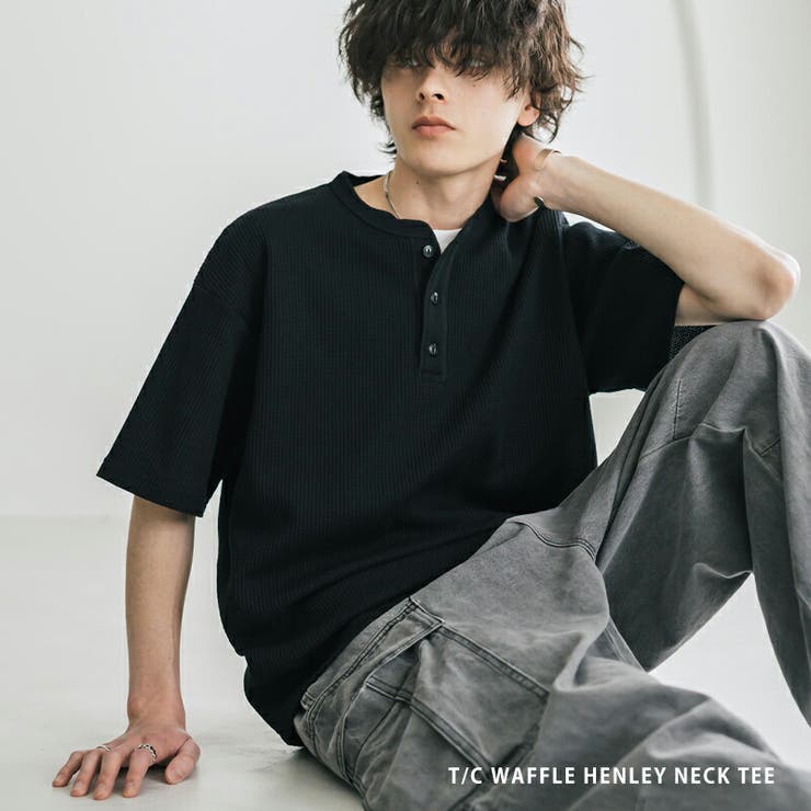 Tシャツ 半袖 ヘンリーネック | Rocky Monroe | 詳細画像1 