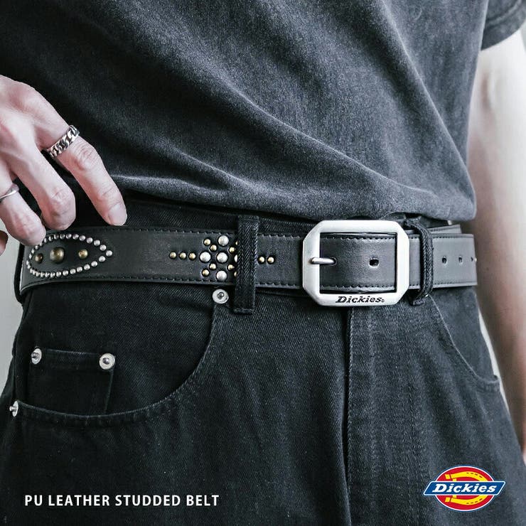 Dickies スタッズベルト フェイクレザー | Rocky Monroe | 詳細画像1 