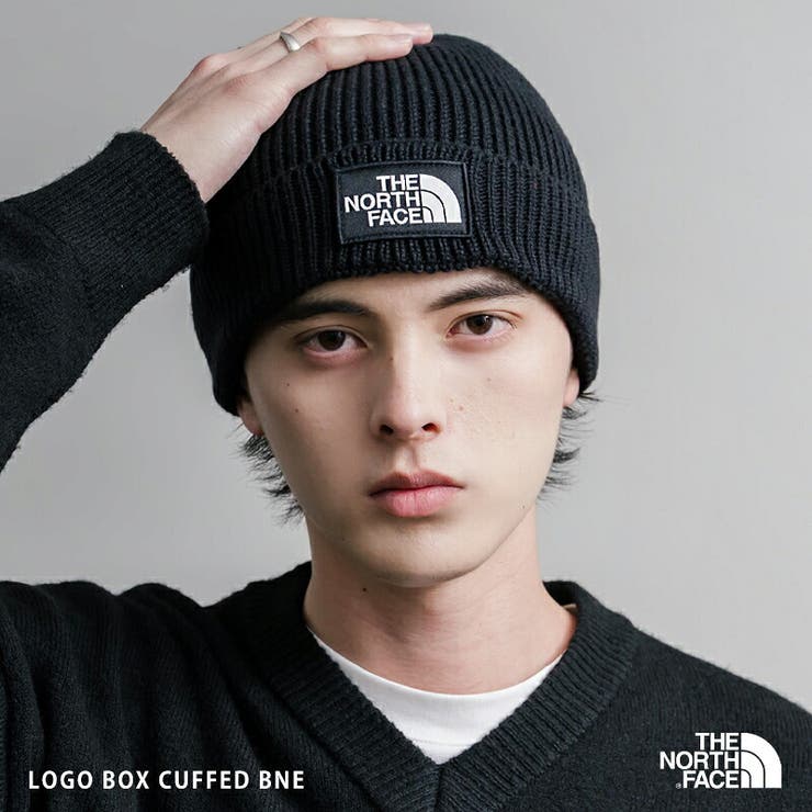 THENORTHFACE ロゴボックスカフビーニー ニット帽 | Rocky Monroe | 詳細画像1 