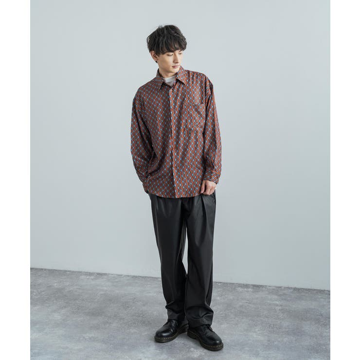 総柄シャツ 長袖 メンズ[品番：OE000006361]｜Rocky Monroe（ロッキー