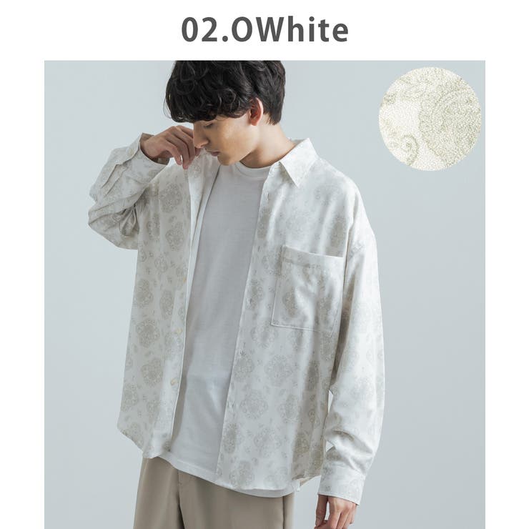 総柄シャツ 長袖 メンズ[品番：OE000006361]｜Rocky Monroe（ロッキー