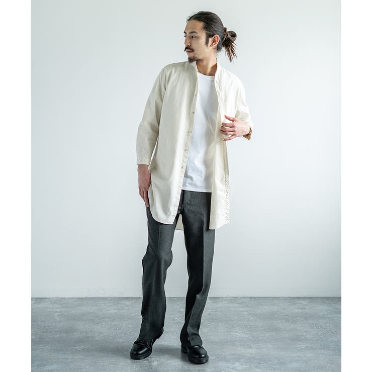 リネンシャツ メンズ シャツコート[品番：OE000004304]｜Rocky