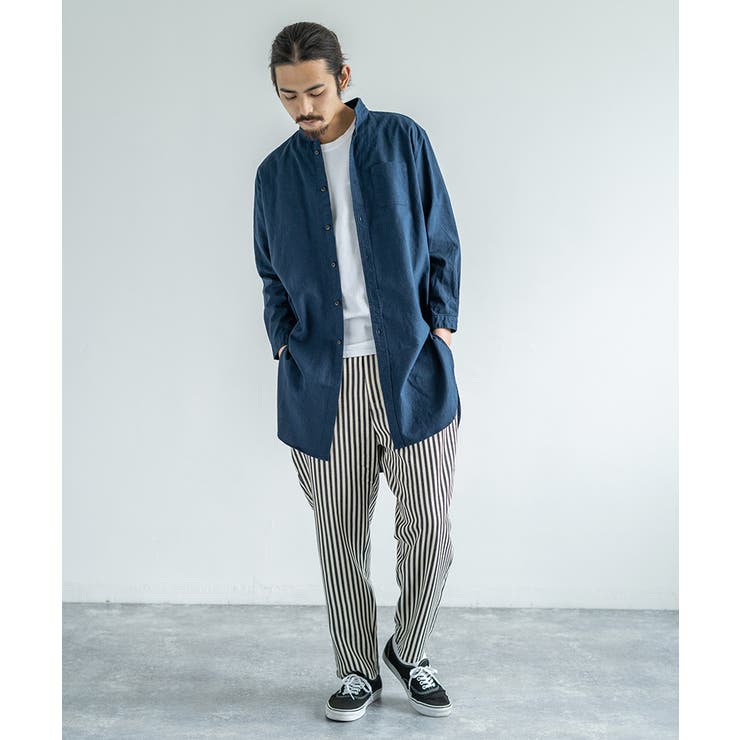 リネンシャツ メンズ シャツコート[品番：OE000004304]｜Rocky