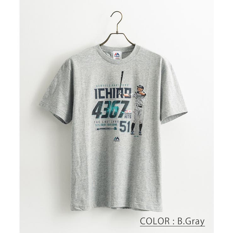 イチロー引退記念 鈴木一朗 半袖Tシャツ[品番：OE000005347]｜Rocky