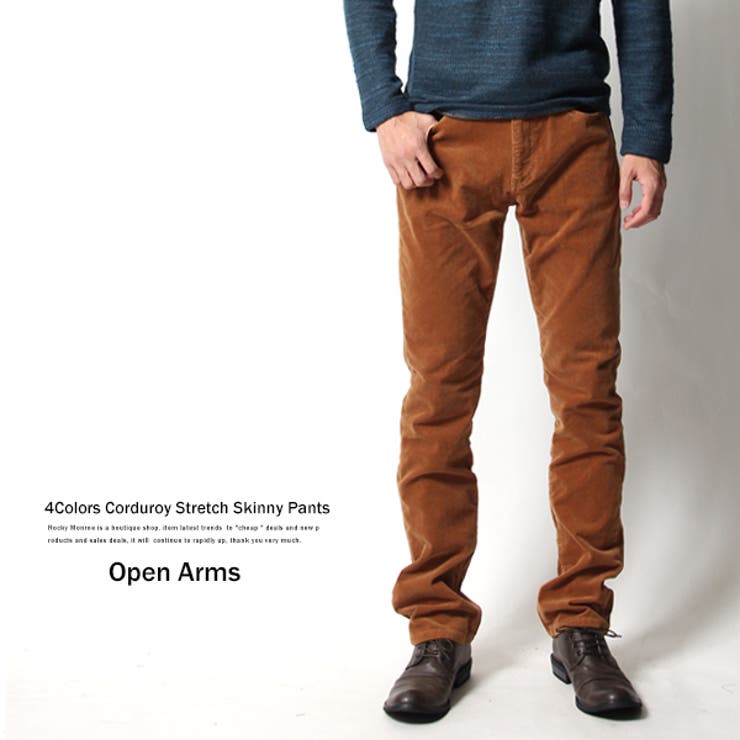 コーデュロイストレッチスキニーパンツ 無地 スリム 品番 Oe Rocky Monroe ロッキーモンロー のメンズ ファッション通販 Shoplist ショップリスト