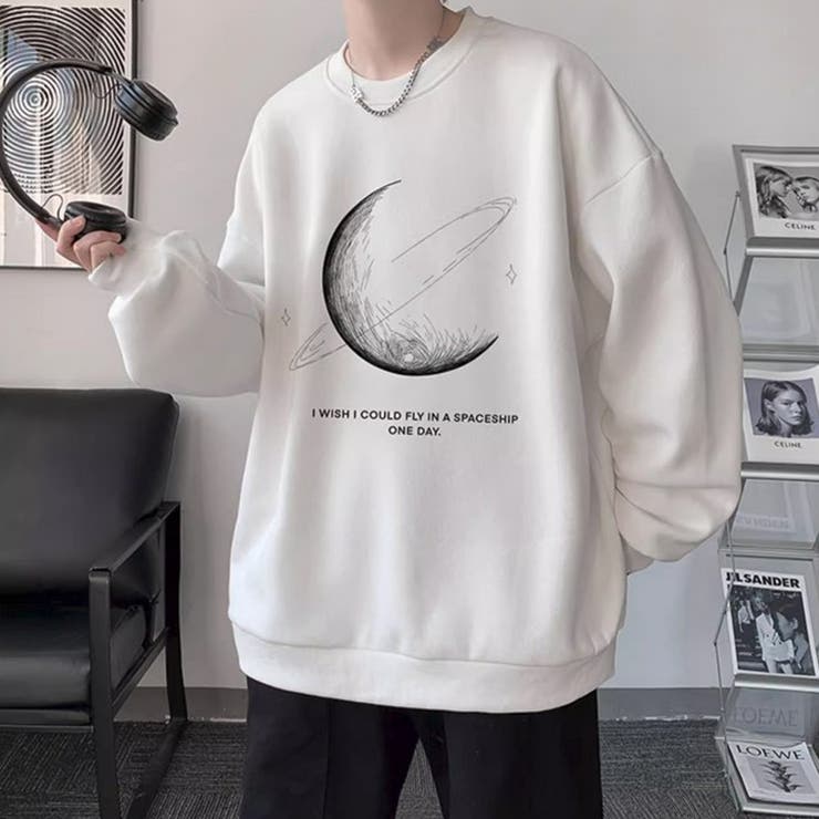 メンズ オーバーサイズ トレーナー ダンボールニット スウェット 春服 長袖 | Rodic【MENS】 | 詳細画像2 