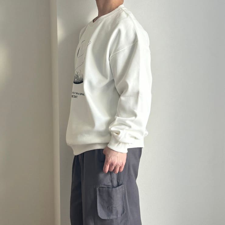 メンズ オーバーサイズ トレーナー ダンボールニット スウェット 春服 長袖 | Rodic【MENS】 | 詳細画像11 