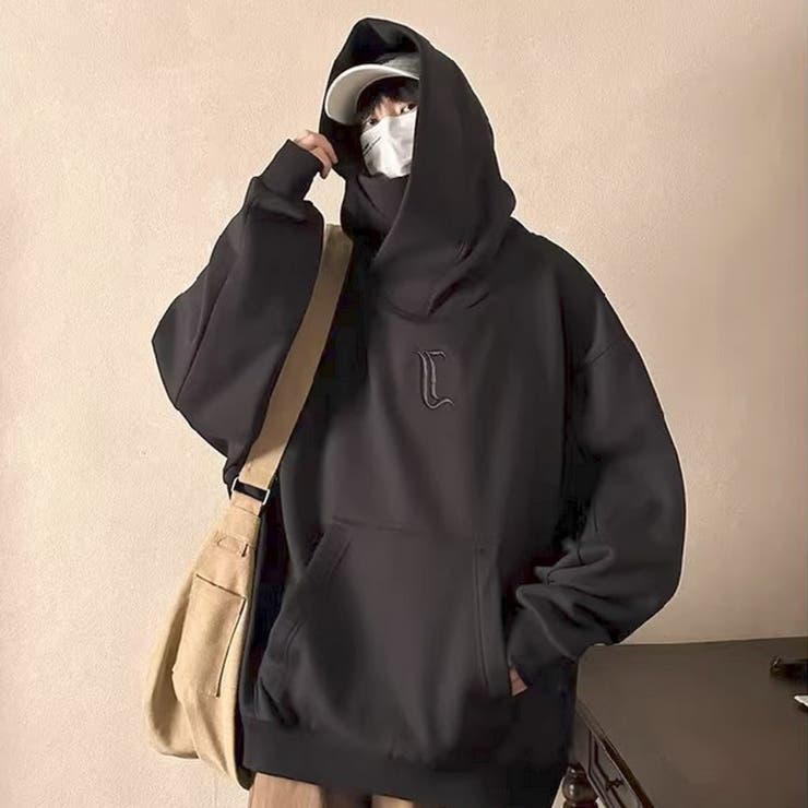 メンズ オーバーサイズ パーカー スウェット 秋服 長袖 冬[品番