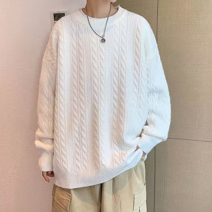 ニット ニット メンズ セーター オーバーサイズ[品番