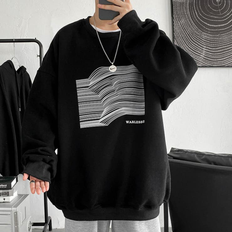 メンズ オーバーサイズ トレーナー スウェット ロゴスウェット [品番：RDCM0003101]｜Rodic【MENS】（ロディック）のメンズファッション通販｜SHOPLIST（ショップリスト）