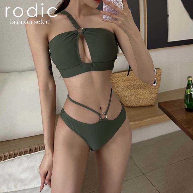 ワンショルダー タンキニ レディース 水着 水着体型カバー 夏服 | Rodic | 詳細画像1 