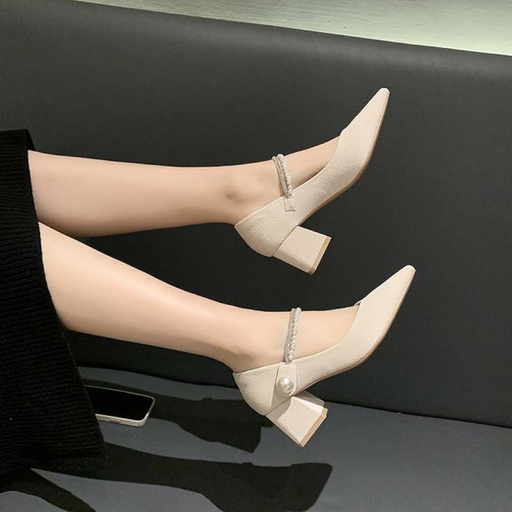レディース パンプス ローヒール シューズ[品番：RDCM0002286