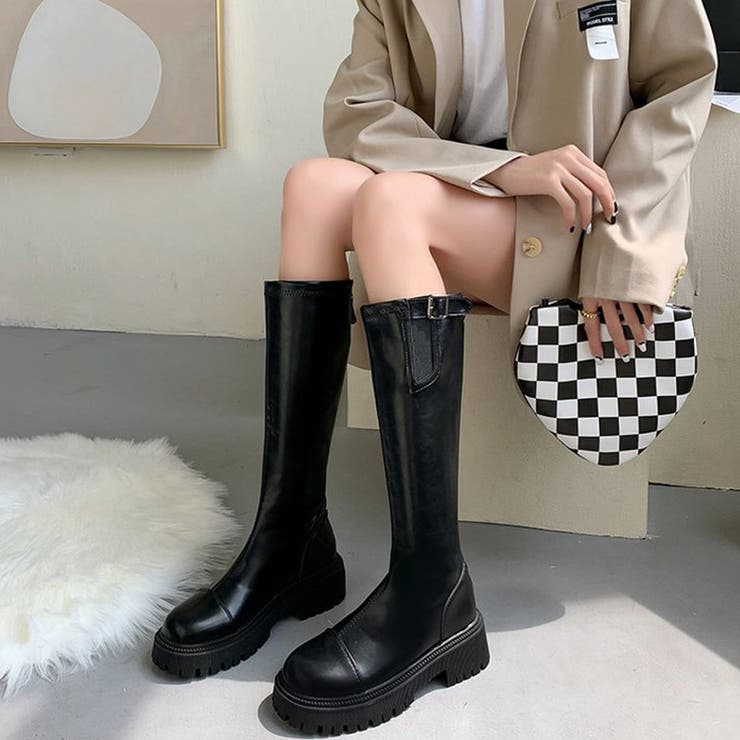 サイドゴアブーツ ロング ミドル丈 2022秋冬 新品 大幅にプライスダウン