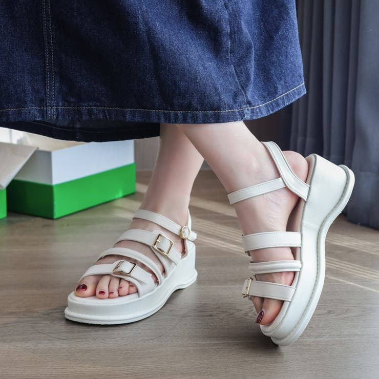 ベージュ | レディース サンダル グラディエーター 厚底 | Rodic