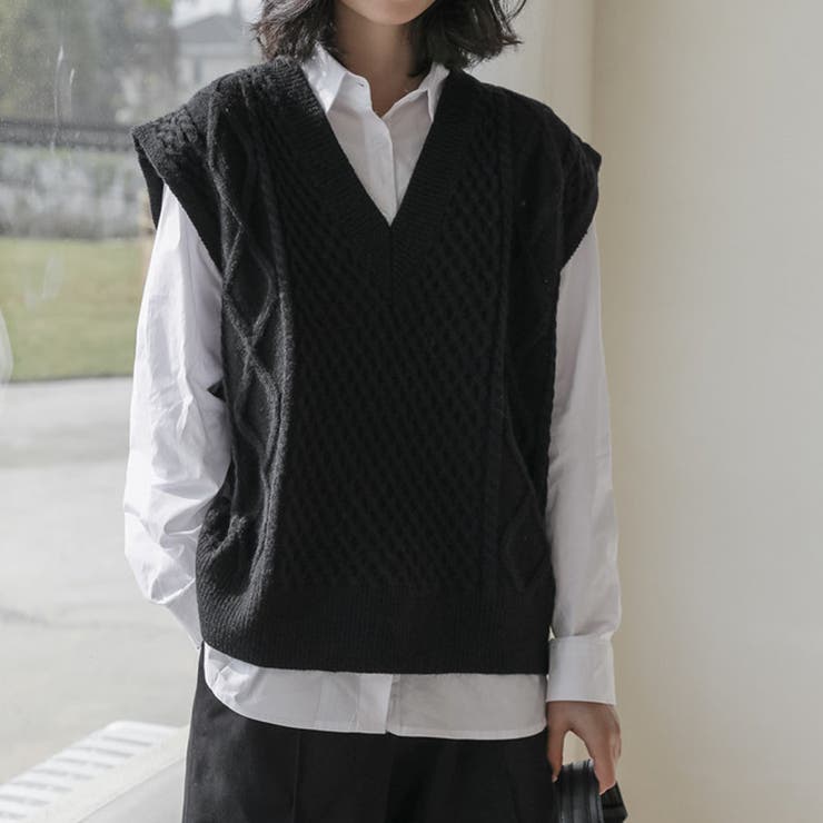 レディース ベスト ニット 品番 Rdcm Rodic ロディック のレディースファッション通販 Shoplist ショップリスト
