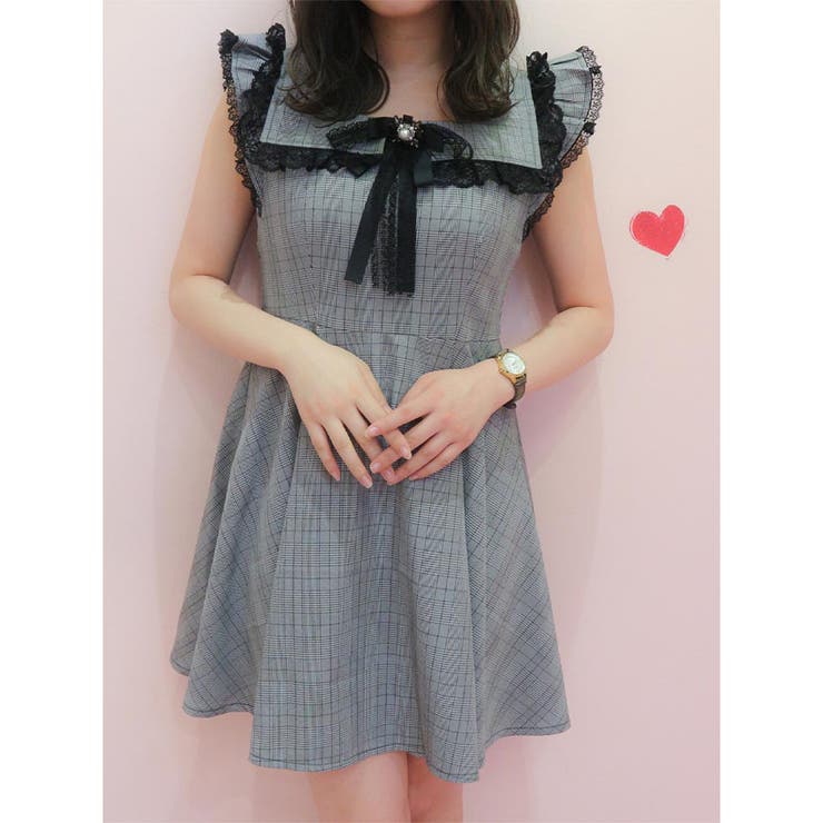 ラッフルスリーブブローチ付きワンピース 品番 Rjtw Rojita ロジータ のレディースファッション通販 Shoplist ショップリスト