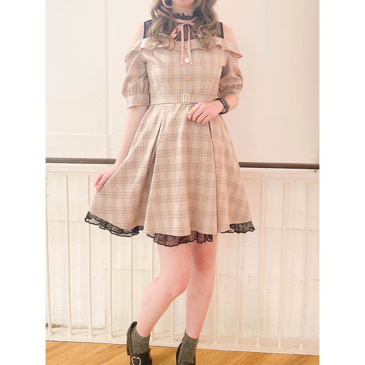 肩開きビジュ釦ワンピース 品番 Rjtw Rojita ロジータ のレディースファッション通販 Shoplist ショップリスト