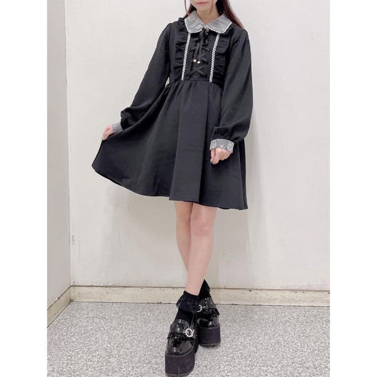 フロントレースアップワンピース[品番：RJTW0000916]｜ROJITA