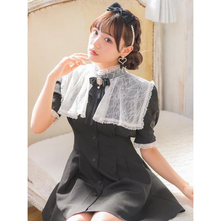 ハイネックケープライクワンピース[品番：RJTW0001019]｜ROJITA