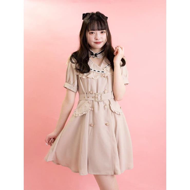 激レア新品タグ付き大人気Redy DJ TWEET ワンピース完売品 ROJITA ワンピース レイヤードライクツイードワンピース